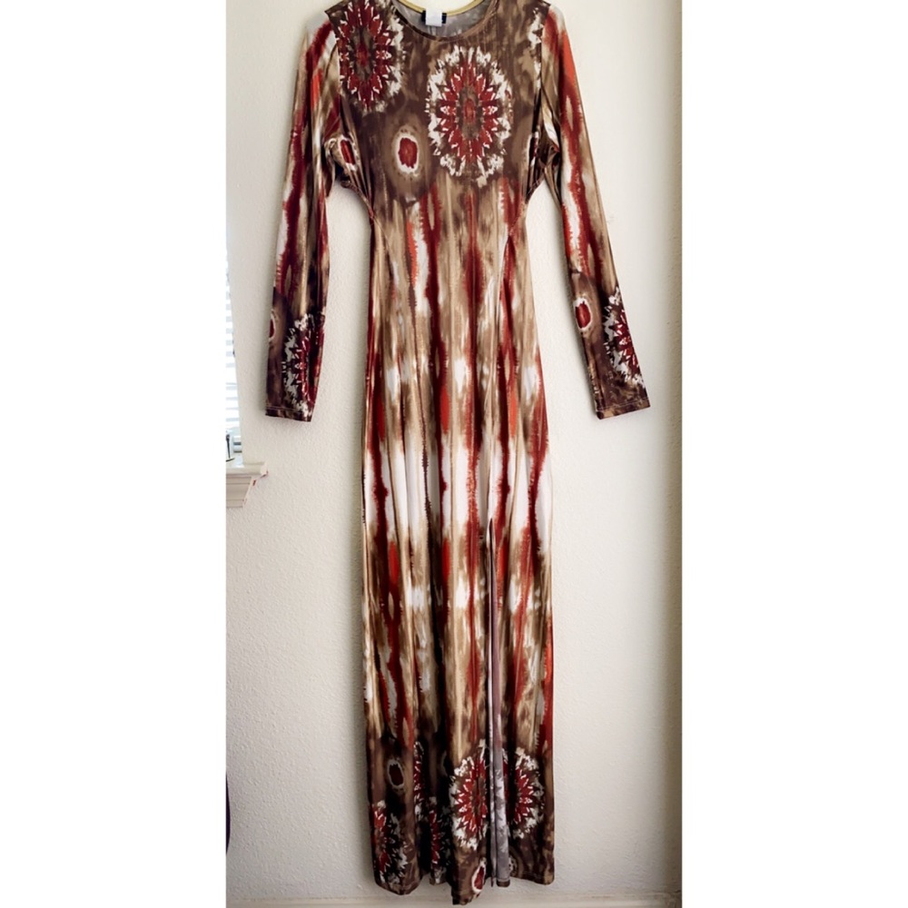 multicolor bodycon dress